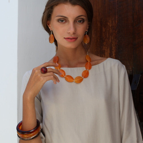 Thalassa Short Resin Necklace - Polka Luka Resin Jewellery