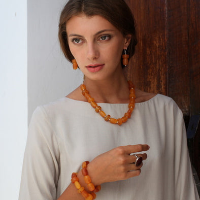 Naxos Short Resin Necklace - Polka Luka Resin Jewellery