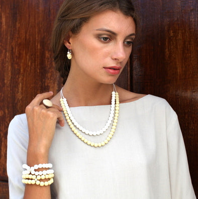 Santorini Short Resin Necklace - Polka Luka Resin Jewellery