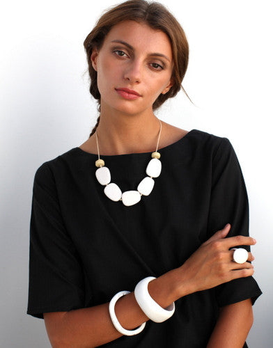 Mykonos Resin Necklace - Polka Luka Resin Jewellery