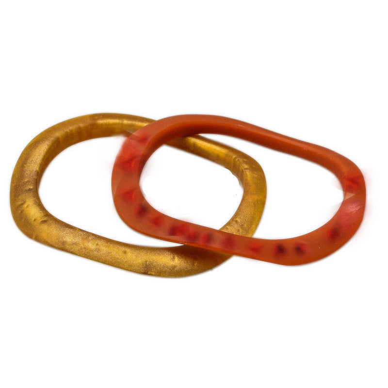 Karumi' Resin Double Bangle - Polka Luka Resin Jewellery