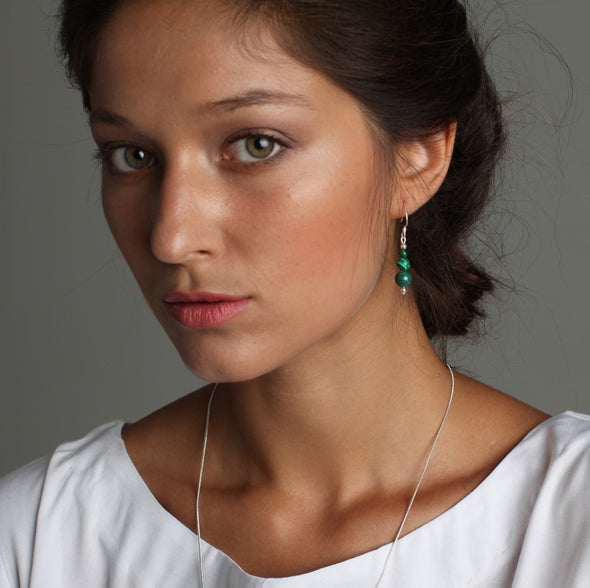 'Nefertiti' Stone Earrings - Polka Luka Resin Jewellery