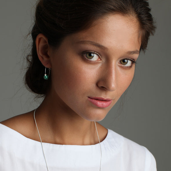 'Bodhi' Stone Earrings - Polka Luka Resin Jewellery