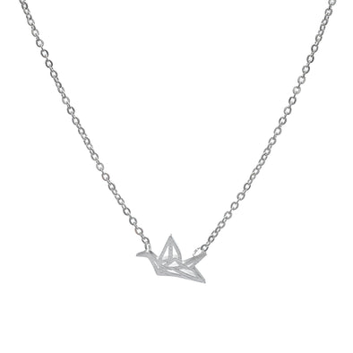 'Origami Crane' Necklace - Polka Luka Resin Jewellery