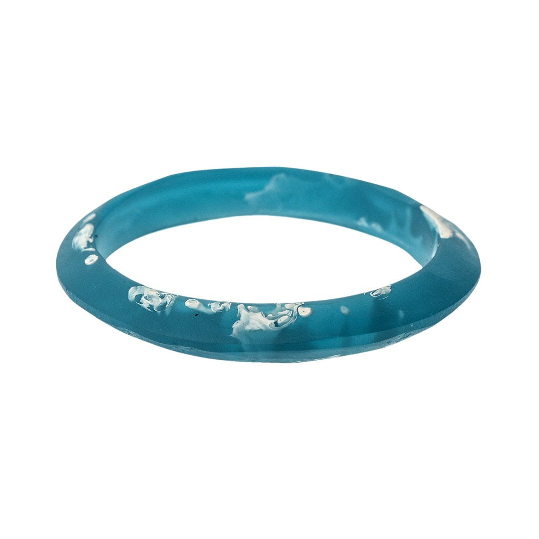 'Luna' Single Resin Bangle - Polka Luka Resin Jewellery