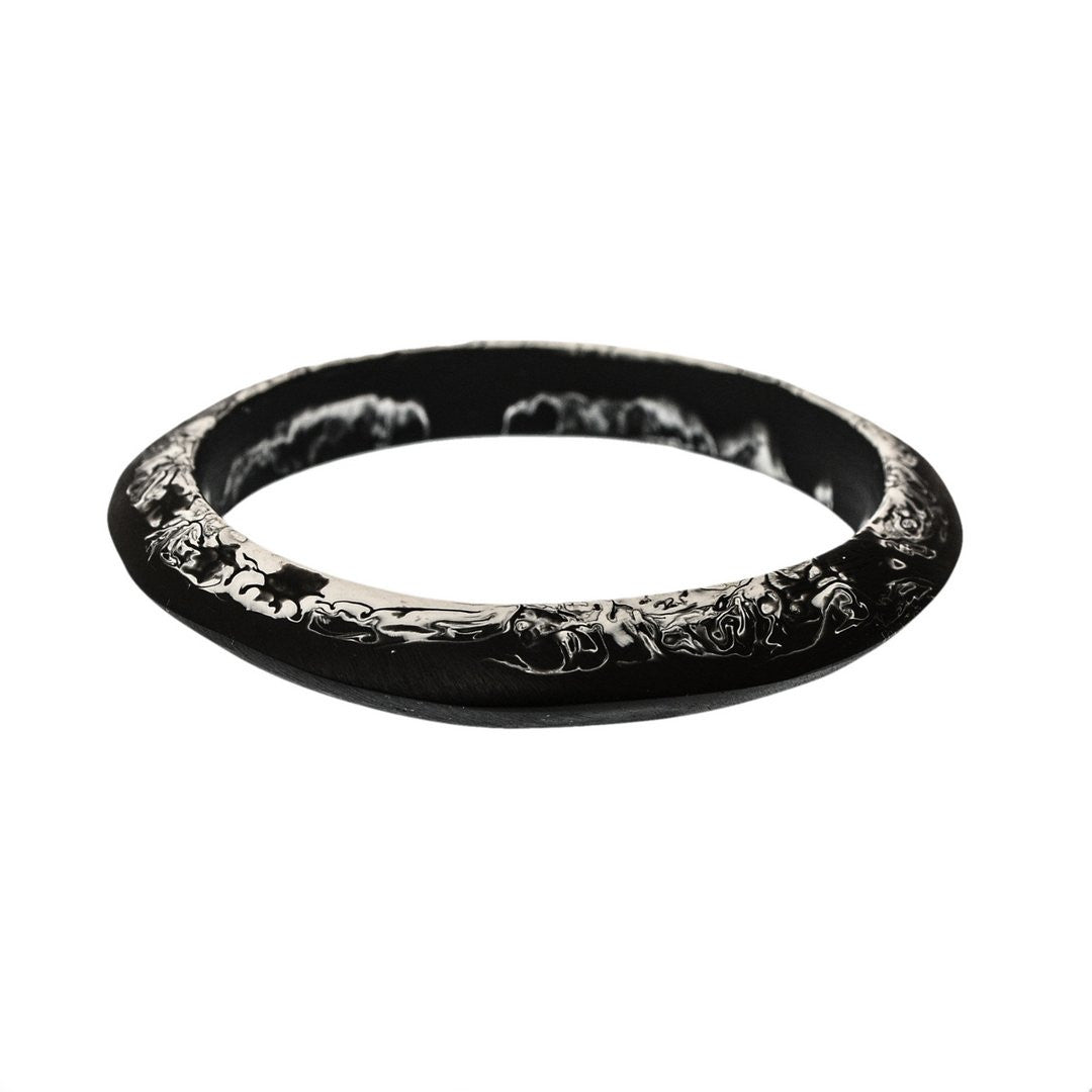 'Luna' Single Resin Bangle - Polka Luka Resin Jewellery