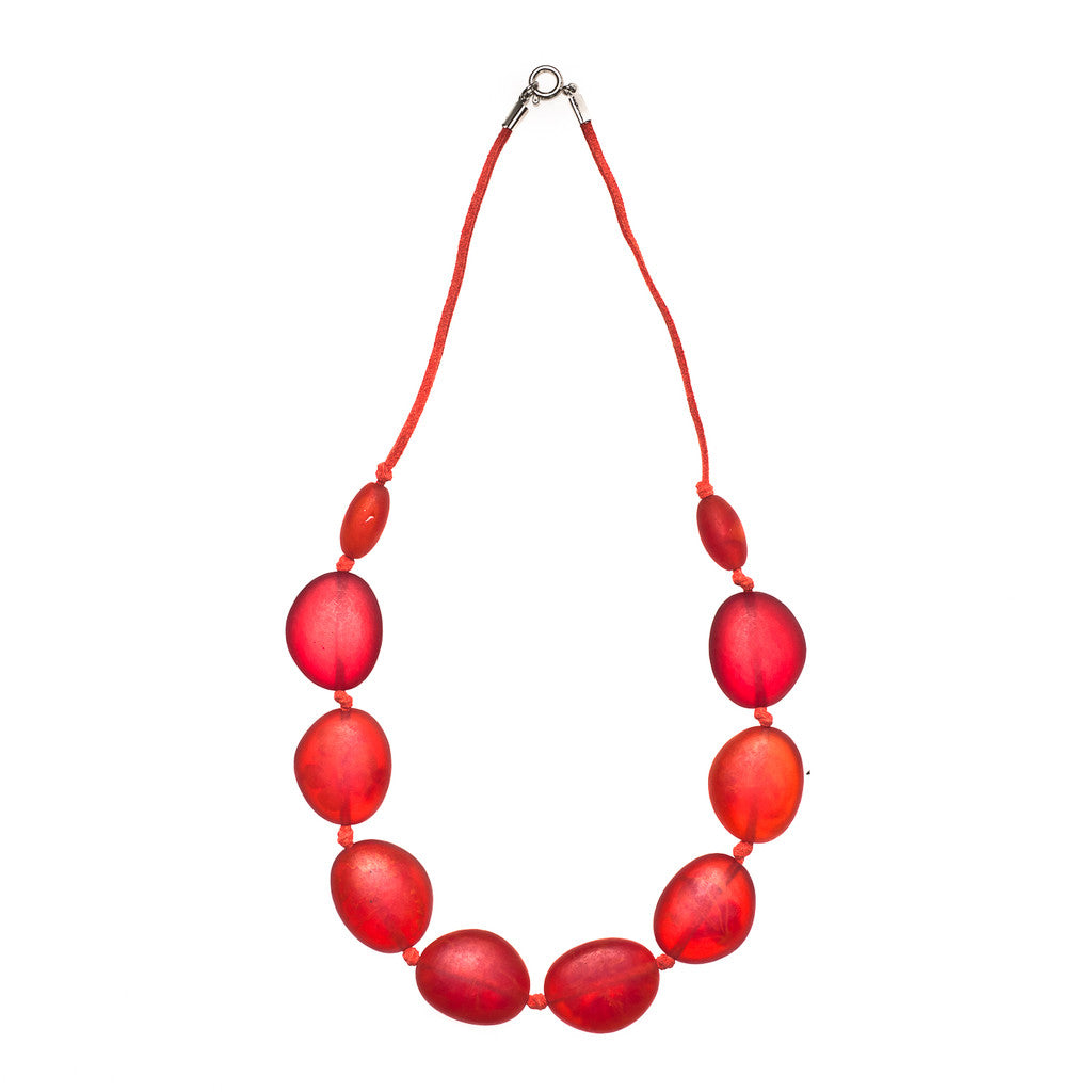 'Metropolis' Short Resin Necklace - Polka Luka Resin Jewellery