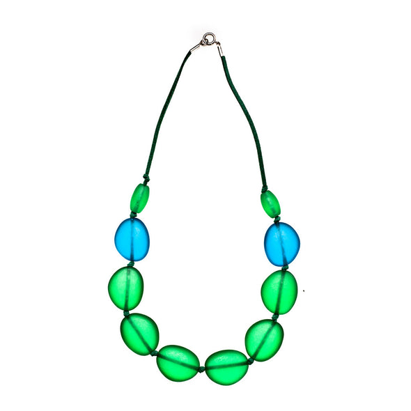 'Metropolis' Short Resin Necklace - Polka Luka Resin Jewellery