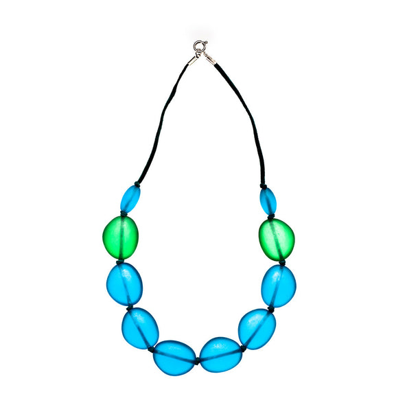 'Metropolis' Short Resin Necklace - Polka Luka Resin Jewellery