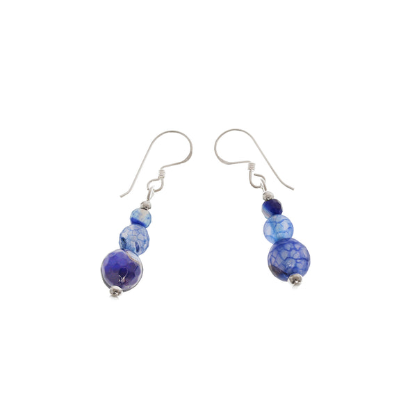 'Nefertiti' Stone Earrings - Polka Luka Resin Jewellery