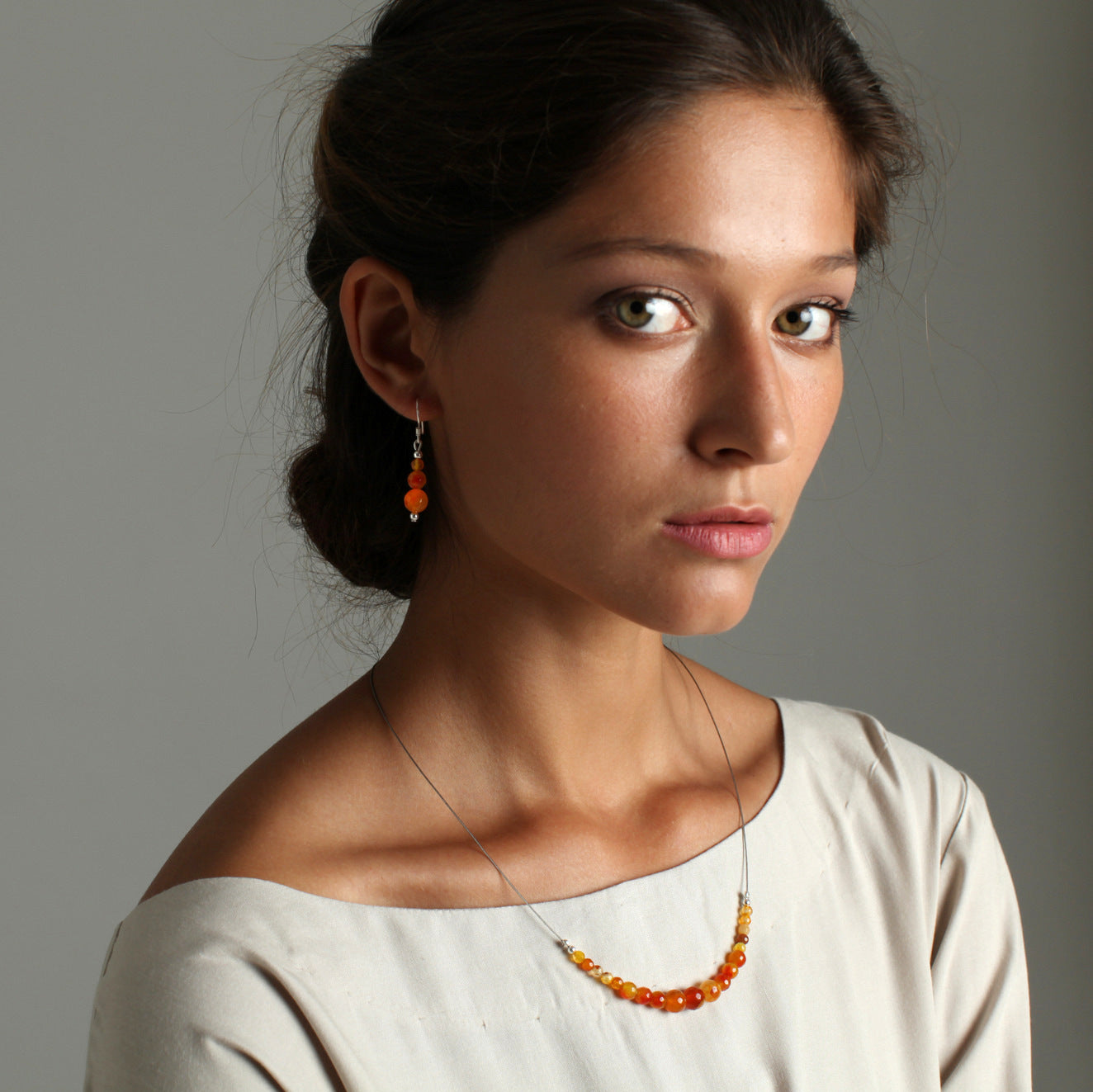 'Nefertiti' Stone Necklace - Polka Luka Resin Jewellery
