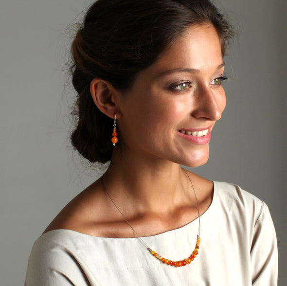 'Nefertiti' Stone Necklace - Polka Luka Resin Jewellery