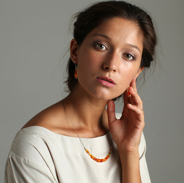 'Nefertiti' Stone Necklace - Polka Luka Resin Jewellery