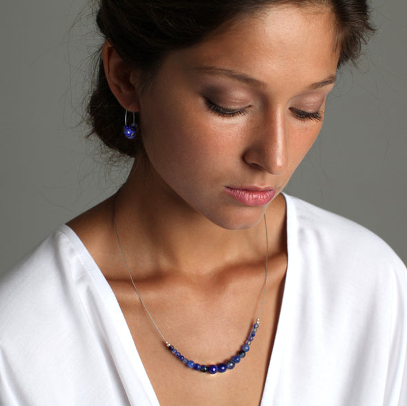 'Nefertiti' Stone Necklace - Polka Luka Resin Jewellery