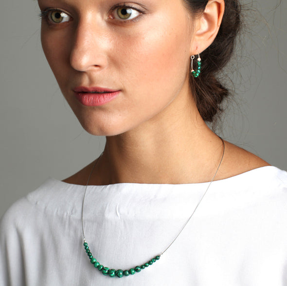 'Nefertiti' Stone Necklace - Polka Luka Resin Jewellery