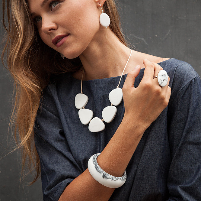Satori' Resin Necklace - Polka Luka Resin Jewellery