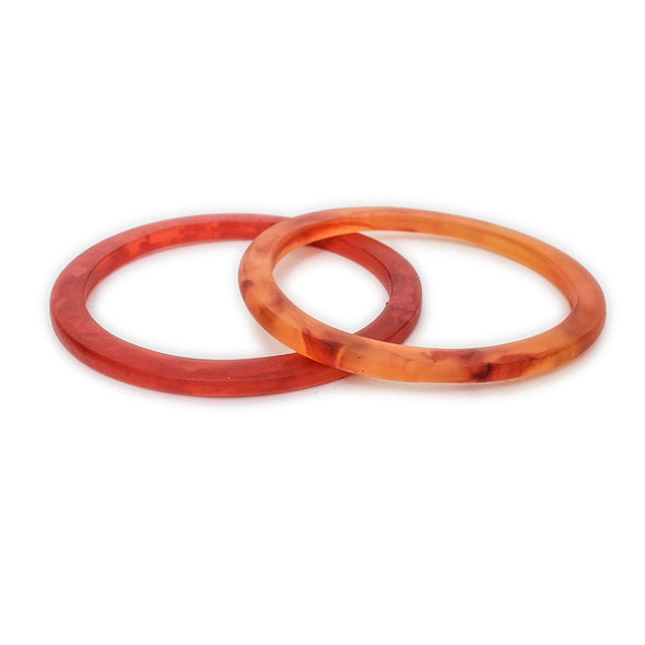 Paradiso Double Bangle - Polka Luka Resin Jewellery