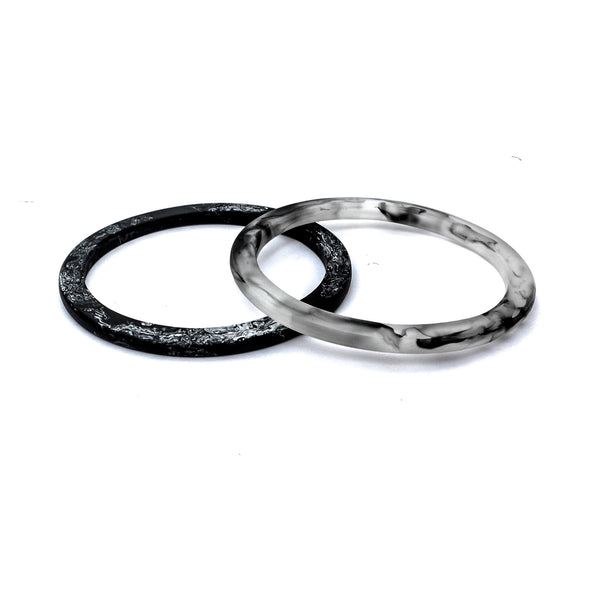 Paradiso Double Bangle - Polka Luka Resin Jewellery