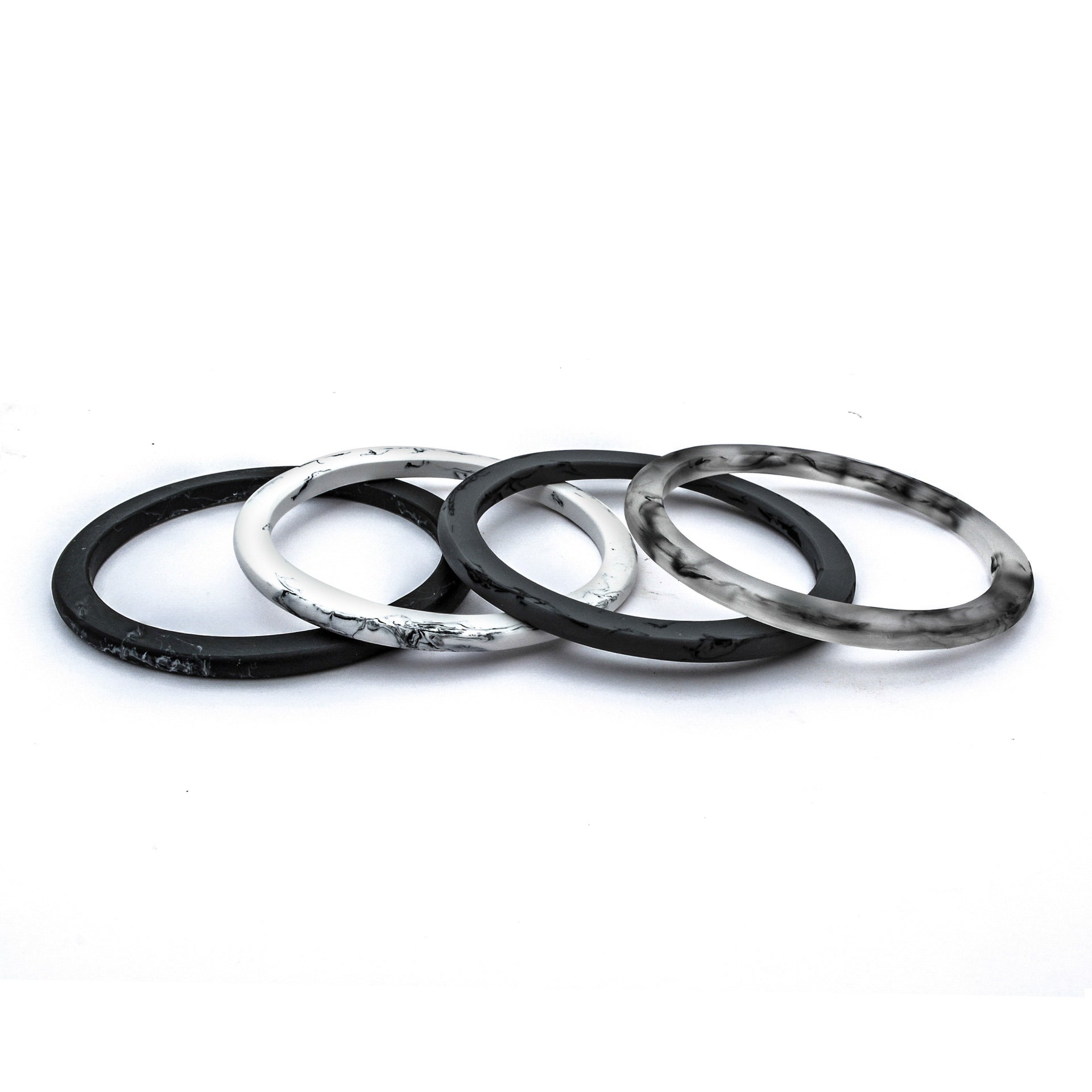 Paradiso Quartet Bangle - Polka Luka Resin Jewellery
