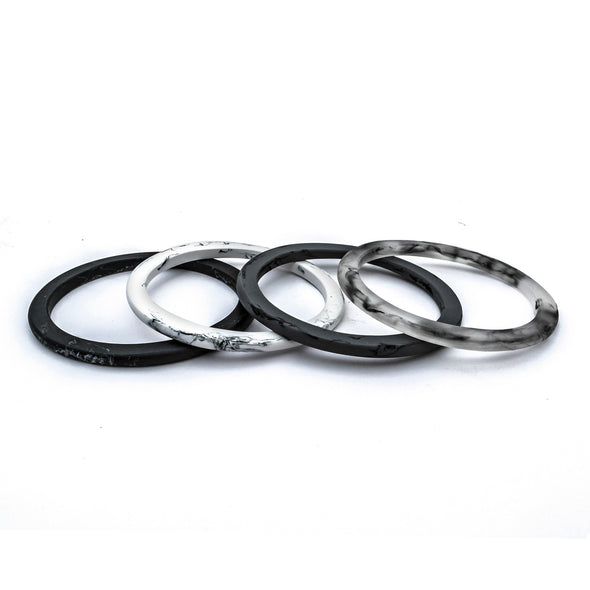 Paradiso Quartet Bangle - Polka Luka Resin Jewellery