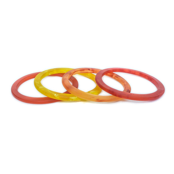 Paradiso Quartet Bangle - Polka Luka Resin Jewellery