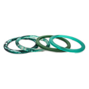 Paradiso Quartet Bangle - Polka Luka Resin Jewellery