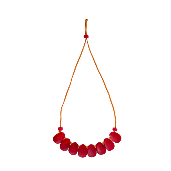 'Peony' Pendant Resin Necklace - Polka Luka Resin Jewellery