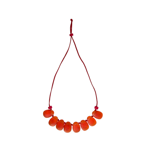 'Peony' Pendant Resin Necklace - Polka Luka Resin Jewellery
