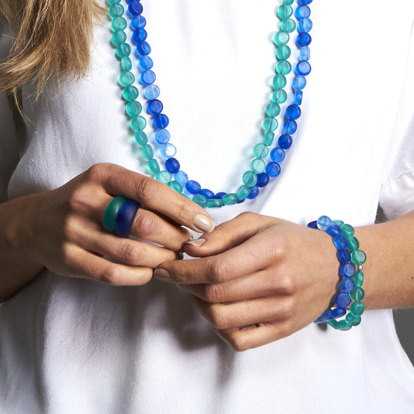 Silk Road Resin Ring - Polka Luka Resin Jewellery