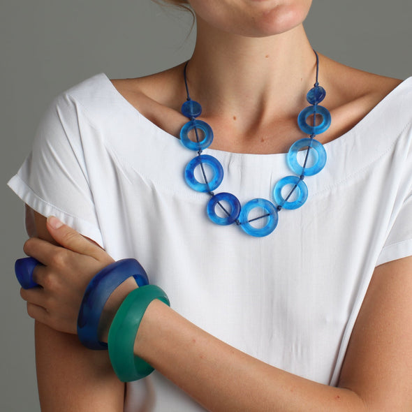 'Celestial' Bangle - Polka Luka Resin Jewellery