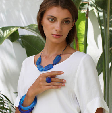 Aphrodite Resin Necklace - Polka Luka Resin Jewellery