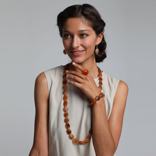 Isla Long Resin Necklace - Polka Luka Resin Jewellery
