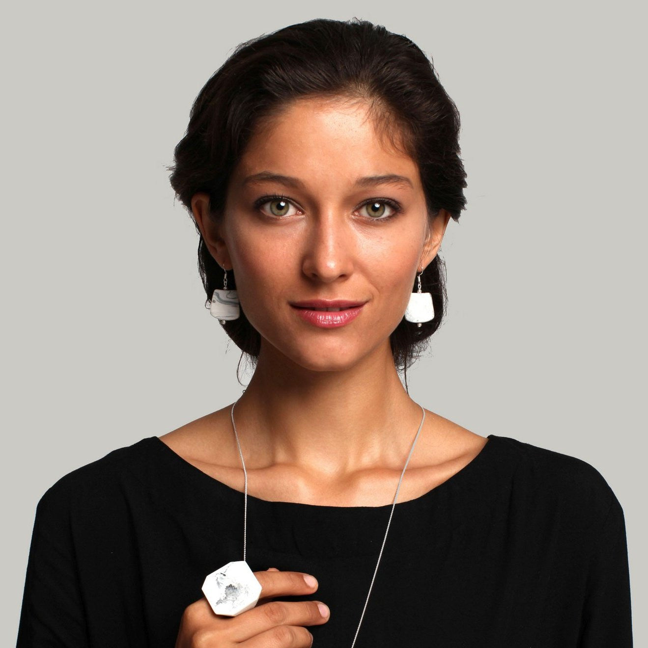 Kahlo Resin Earrings - Polka Luka Resin Jewellery