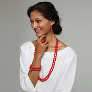 Paradiso Long Double Resin Necklace - Polka Luka Resin Jewellery