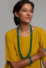 Paradiso Long Double Resin Necklace - Polka Luka Resin Jewellery