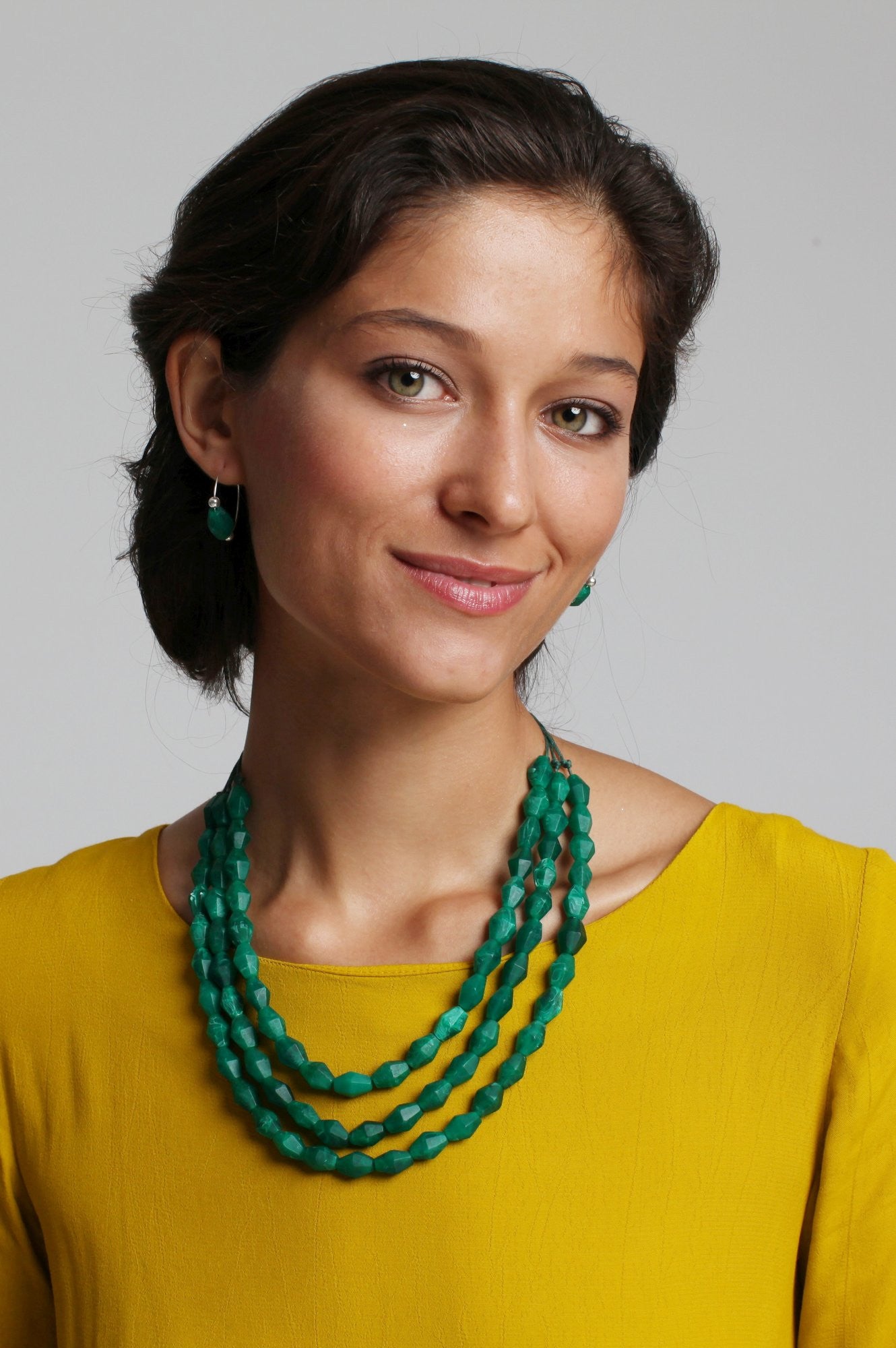 Paradiso Triple Strand Resin Necklace - Polka Luka Resin Jewellery