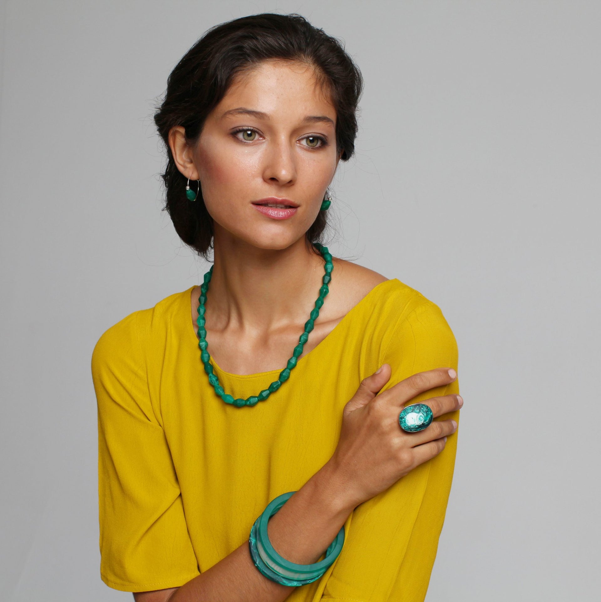 Paradiso Short Single Necklace - Polka Luka Resin Jewellery