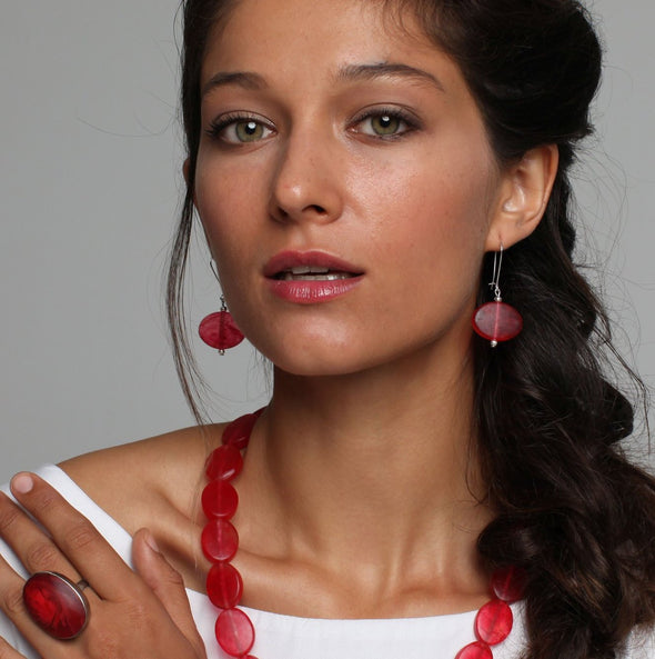Frida Resin Earrings - Polka Luka Resin Jewellery