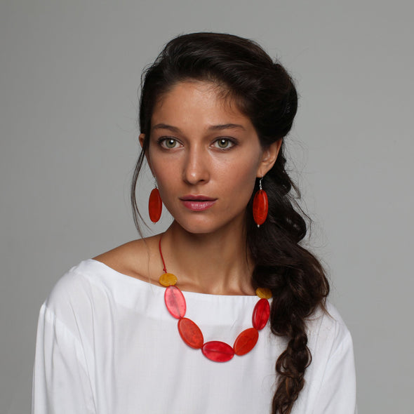 Belize Combination Necklace - Polka Luka Resin Jewellery