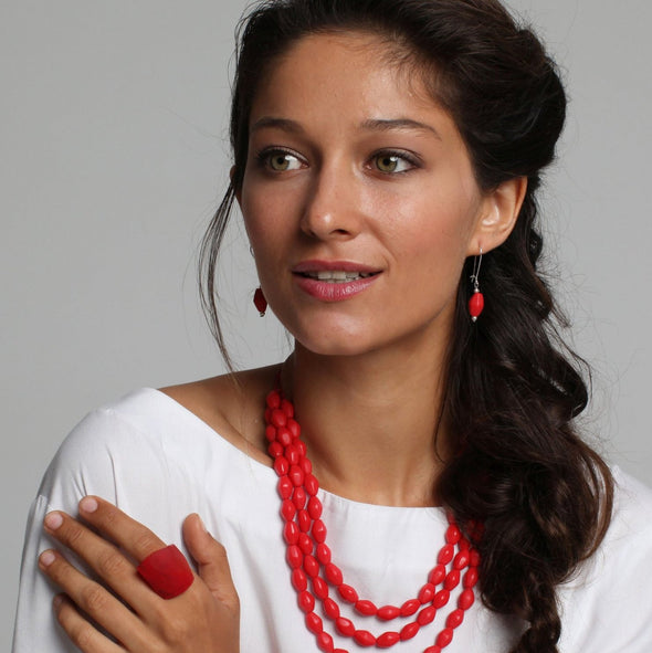 Lucia Resin Earring - Polka Luka Resin Jewellery