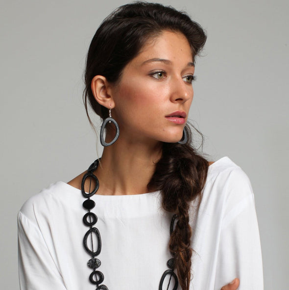 Havana Resin Earrings - Polka Luka Resin Jewellery