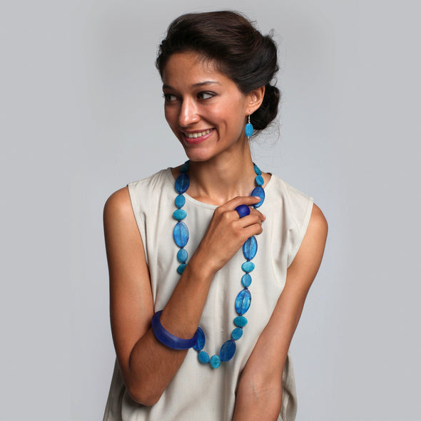 Havana Resin Bangle - Polka Luka Resin Jewellery