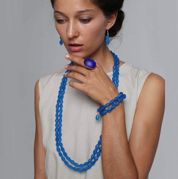 Paradiso Double Resin Bracelet - Polka Luka Resin Jewellery