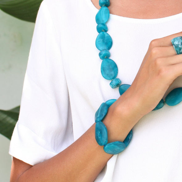 Thalassa Resin Bracelet - Polka Luka Resin Jewellery