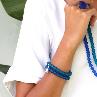 Santorini Single Resin Bracelet - Polka Luka Resin Jewellery