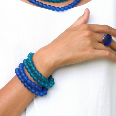 Santorini Double Resin Bracelet - Polka Luka Resin Jewellery