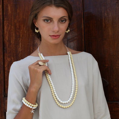 Santorini Long Resin Necklace - Polka Luka Resin Jewellery