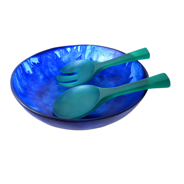 Large Luna Salad Bowl + Short Salad Servers