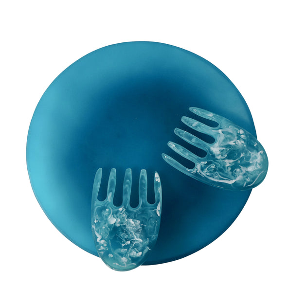 Large Luna Serving Plate + Salad Hands