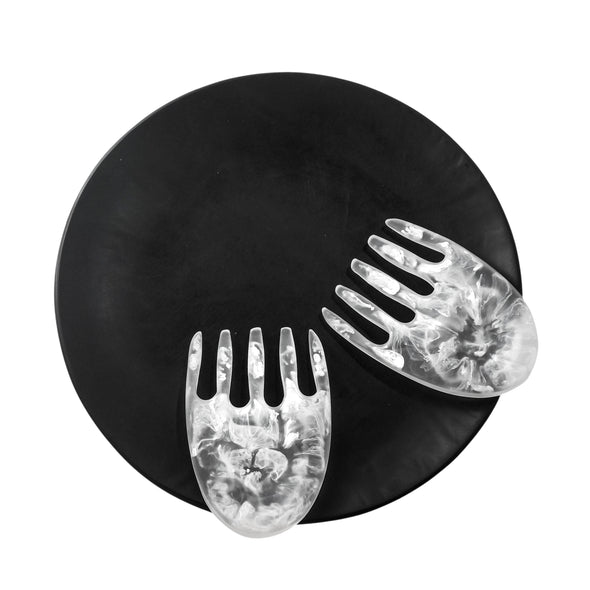 Large Luna Serving Plate + Salad Hands